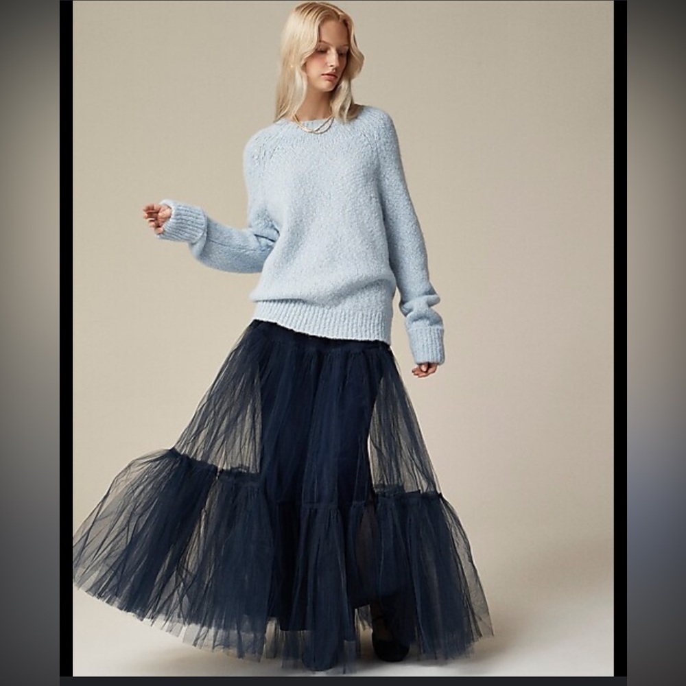 Jcrew Collection tiered tulle maxi skirt sz Sm